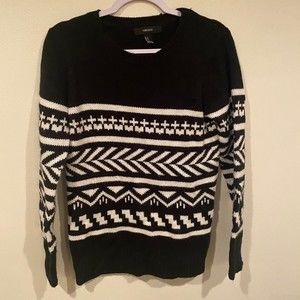 Navy Blue Nordic Holiday Sweater‎